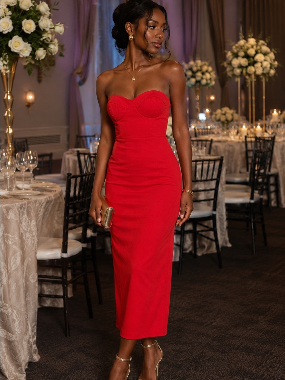 Windsor strapless bustier dress size S
